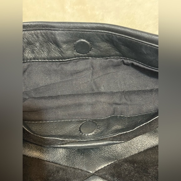 Marc by Marc Jacobs Black Leather Fold-Over Clutch